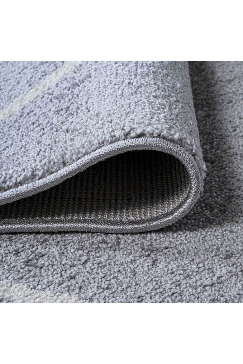 Cole Minimalist Diamond Trellis Area Rug, Alternate, color, Light Gray/White