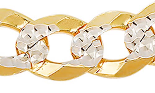 Queen Jewels Diamond Cut Cuban Chain Bracelet In Gold