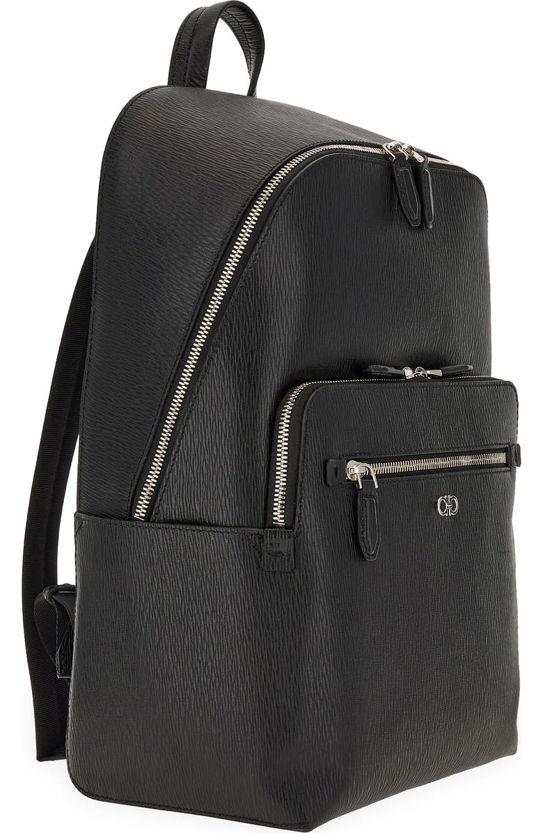 FERRAGAMO Revival Double Gancio Leather Backpack, Alternate, color,