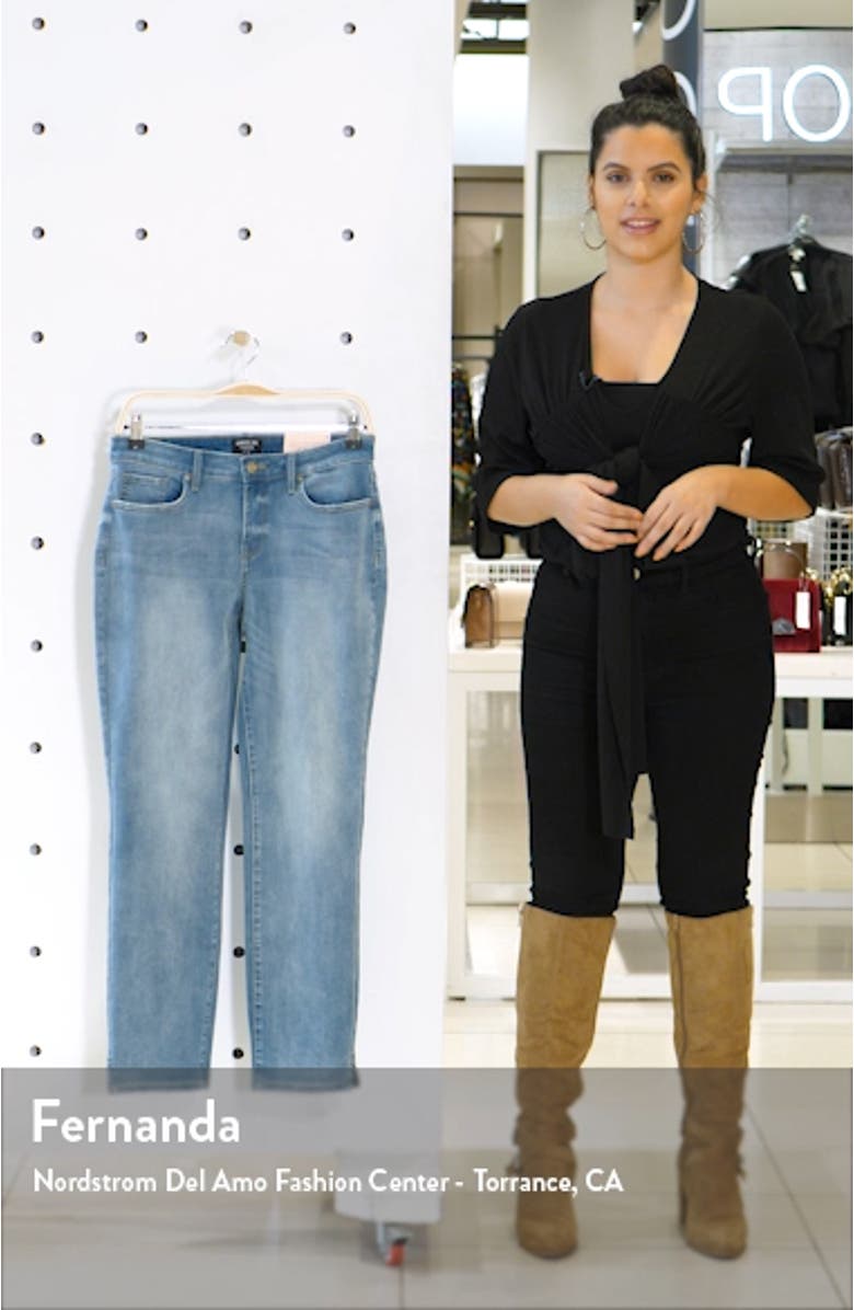 Side Slit Slim Straight Jeans, sales video thumbnail
