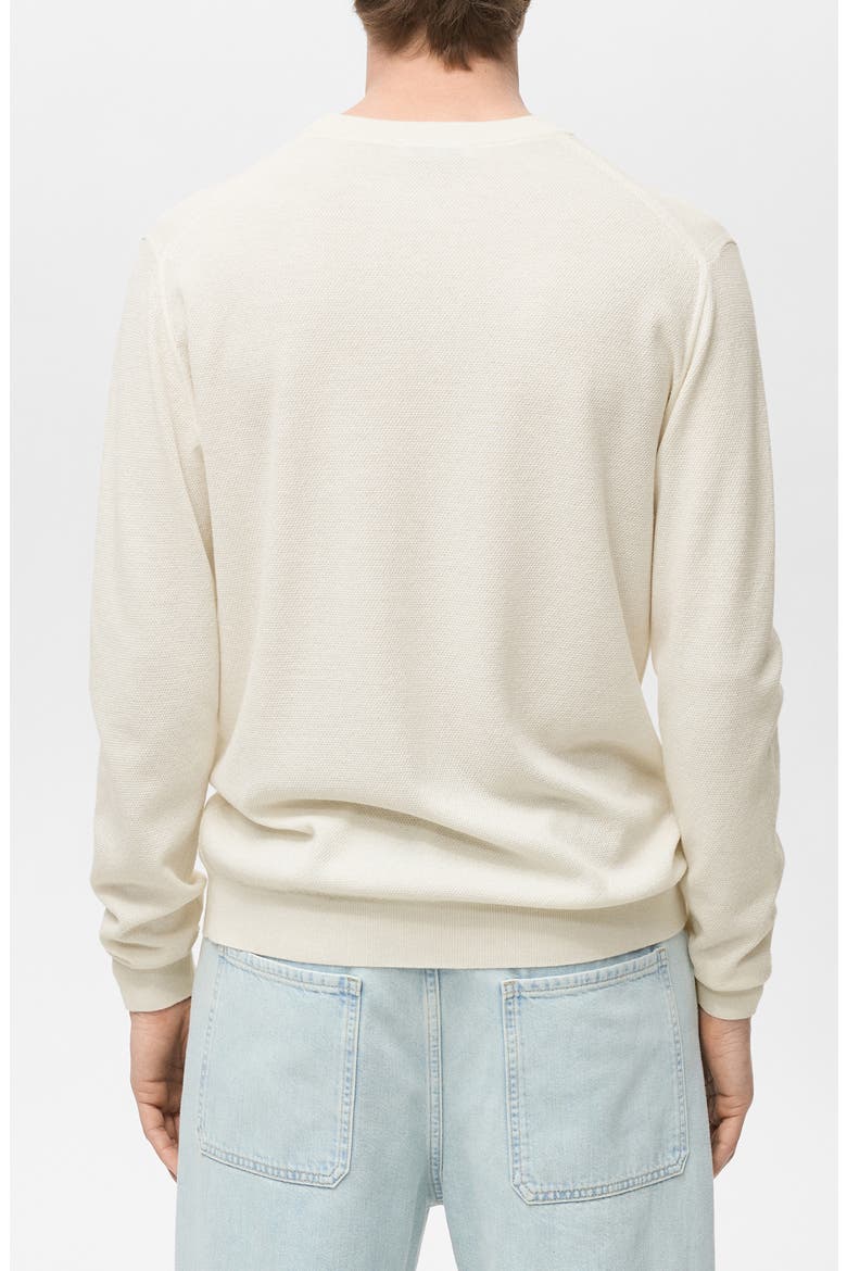 Regular Fit Fine Knit Sweater, Alternate, color, IVORY WHITE