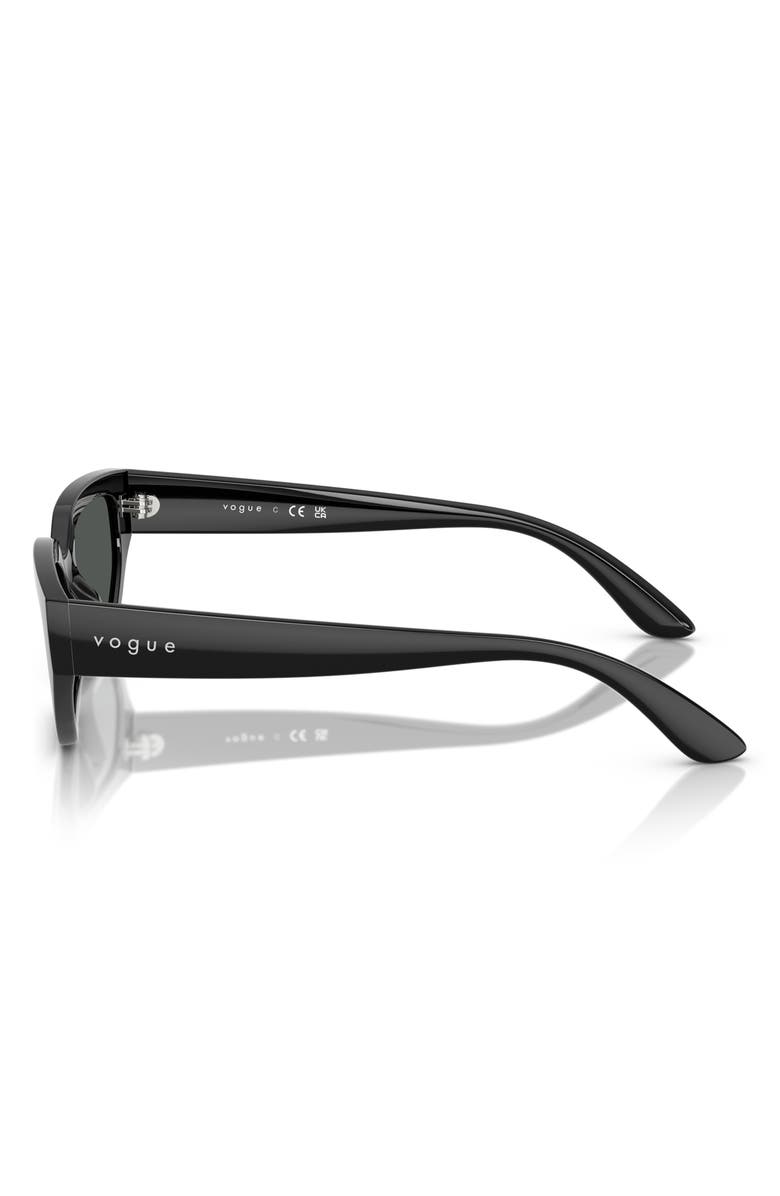 VOGUE Kids' 52mm Irregular Sunglasses, Alternate, color, Black