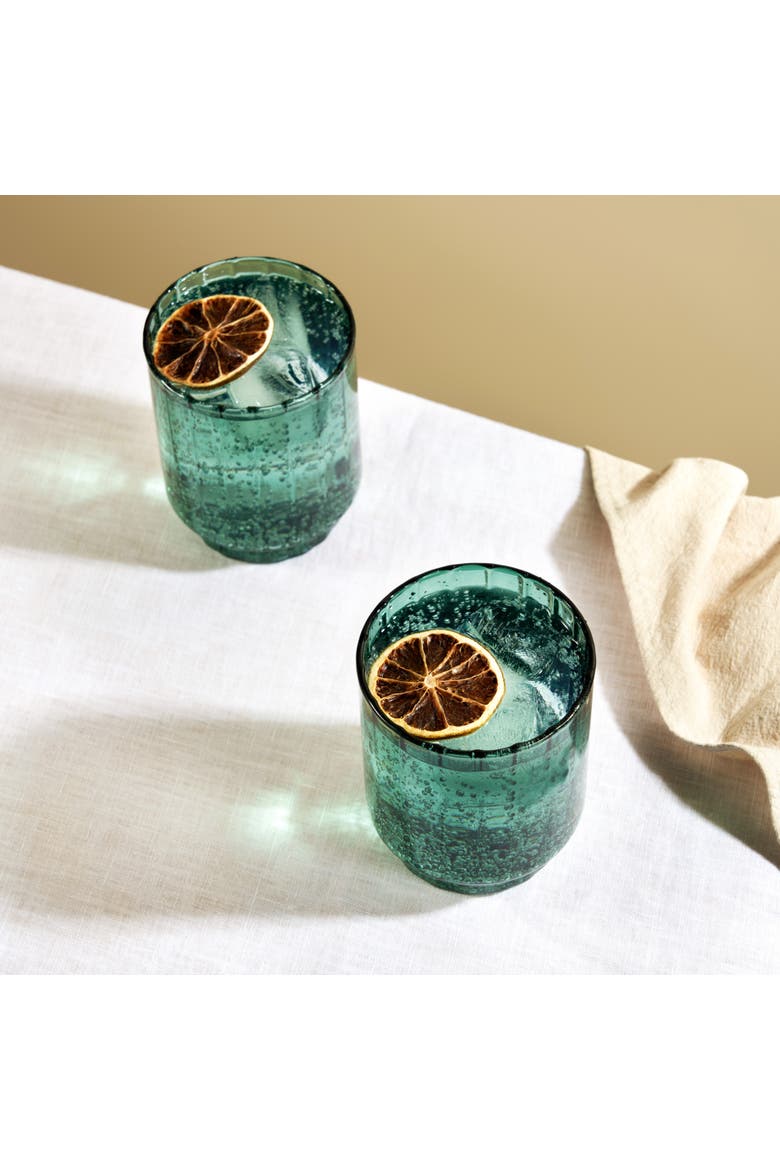 Malachite Optic Tumblers Set of 2, Alternate, color, Green
