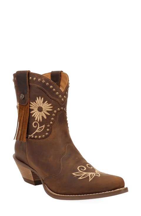 Country Cute Leather Bootie