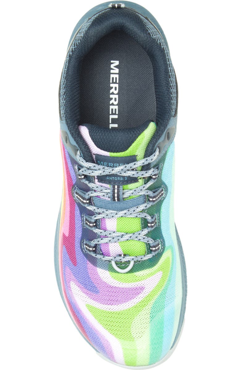 Merrell Antora 3 Rainbow Trail Running Sneaker, Alternate, color,