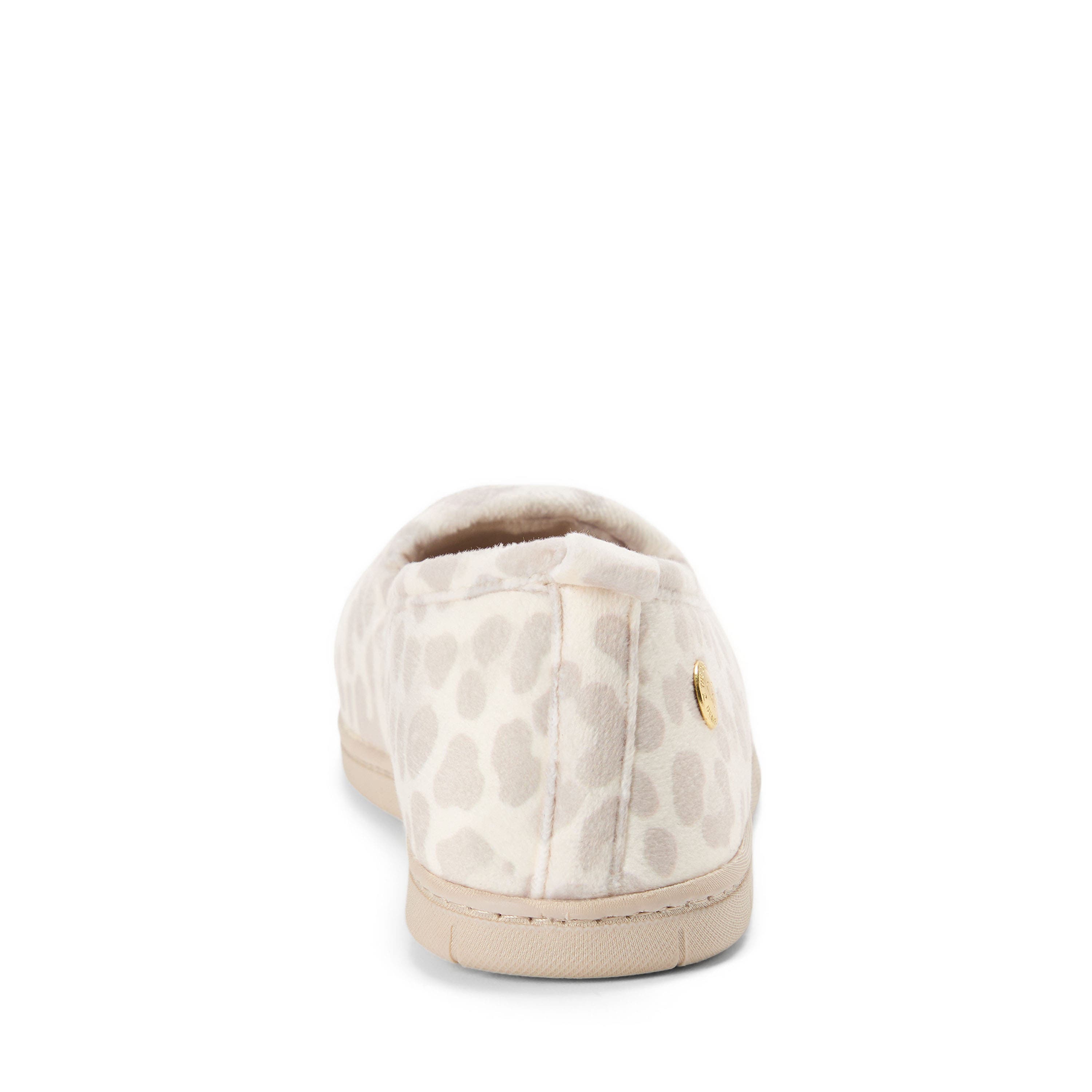 Rachel Velour Closed Back Slipper, Alternate, color, MUSLIN LEOPARD