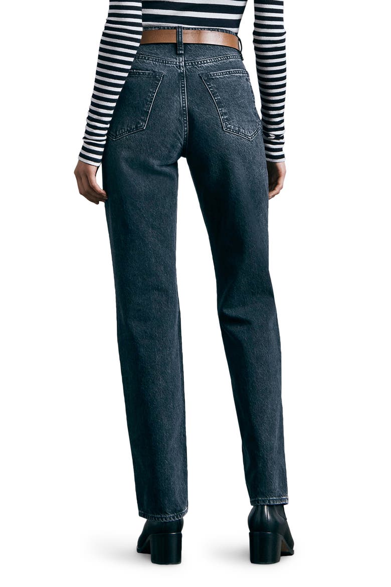 Alex High Waist Straight Leg Jeans, Alternate, color, DEKALB