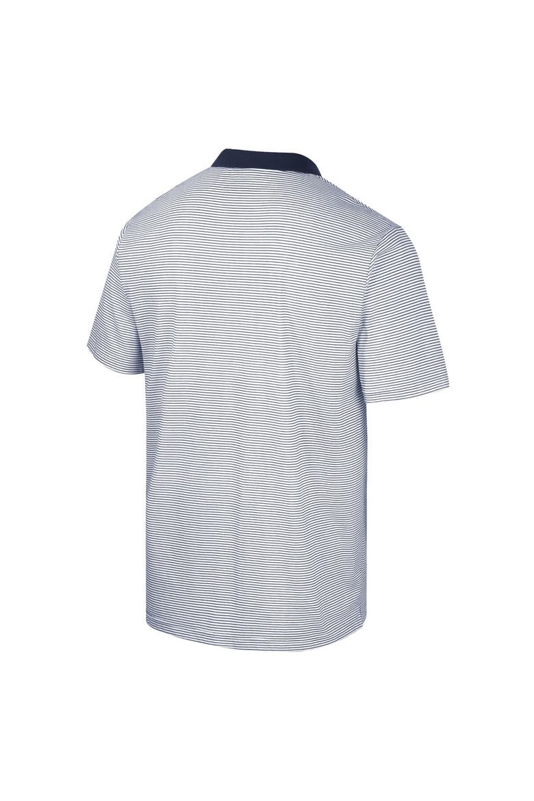 Men's Colosseum White/Navy Virginia Cavaliers Print Stripe Polo, Alternate, color, White