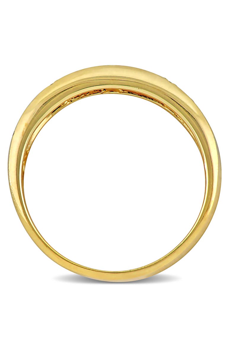 Diamond Studded Wide Band Ring 14k, Alternate, color, 14K Yellow Gold