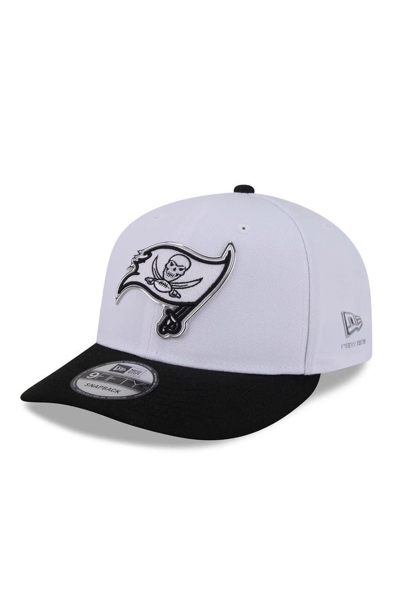 New Era Men's New Era White/Black Tampa Bay Buccaneers 2026 NFL Draft Pre-Curved 9FIFTY Snapback Hat, Main, color, White