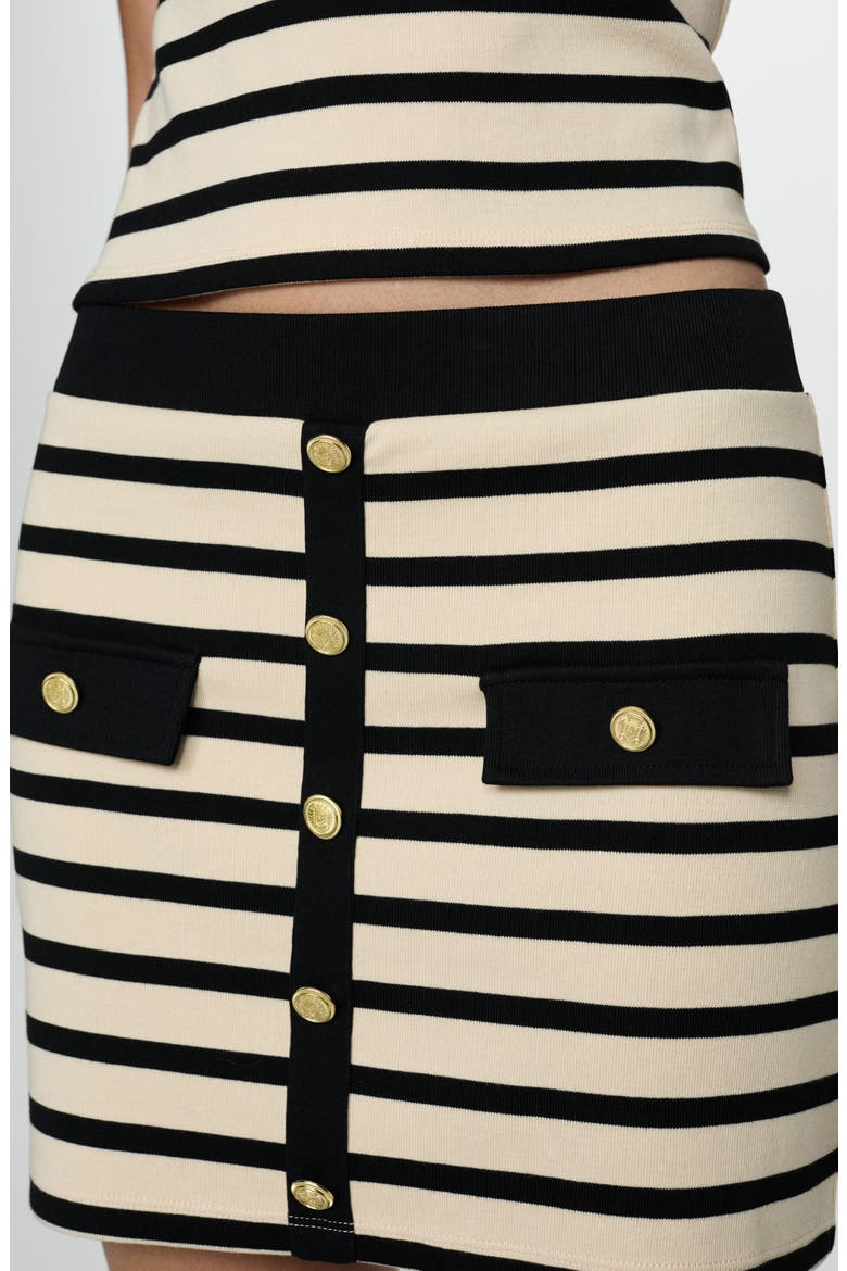 Knit Miniskirt, Alternate, color, ECRU