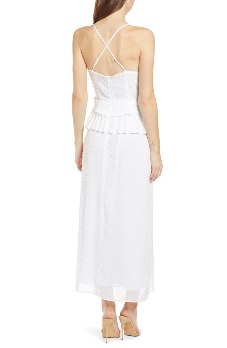 Endless Rose Swiss Dot Maxi Dress, Alternate, color, 