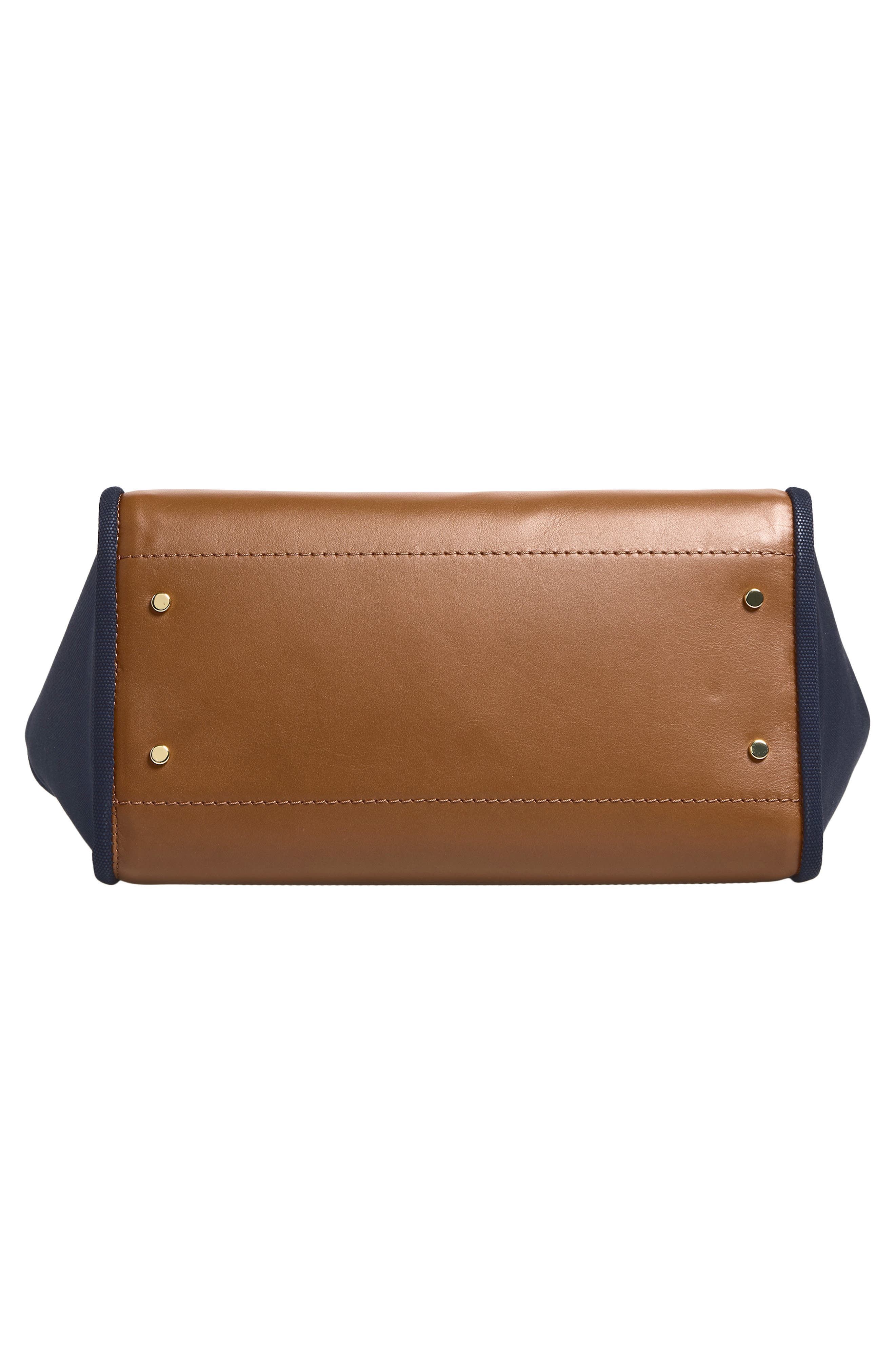 Camryn Large Embroidered Canvas Tote, Alternate, color, NAVY