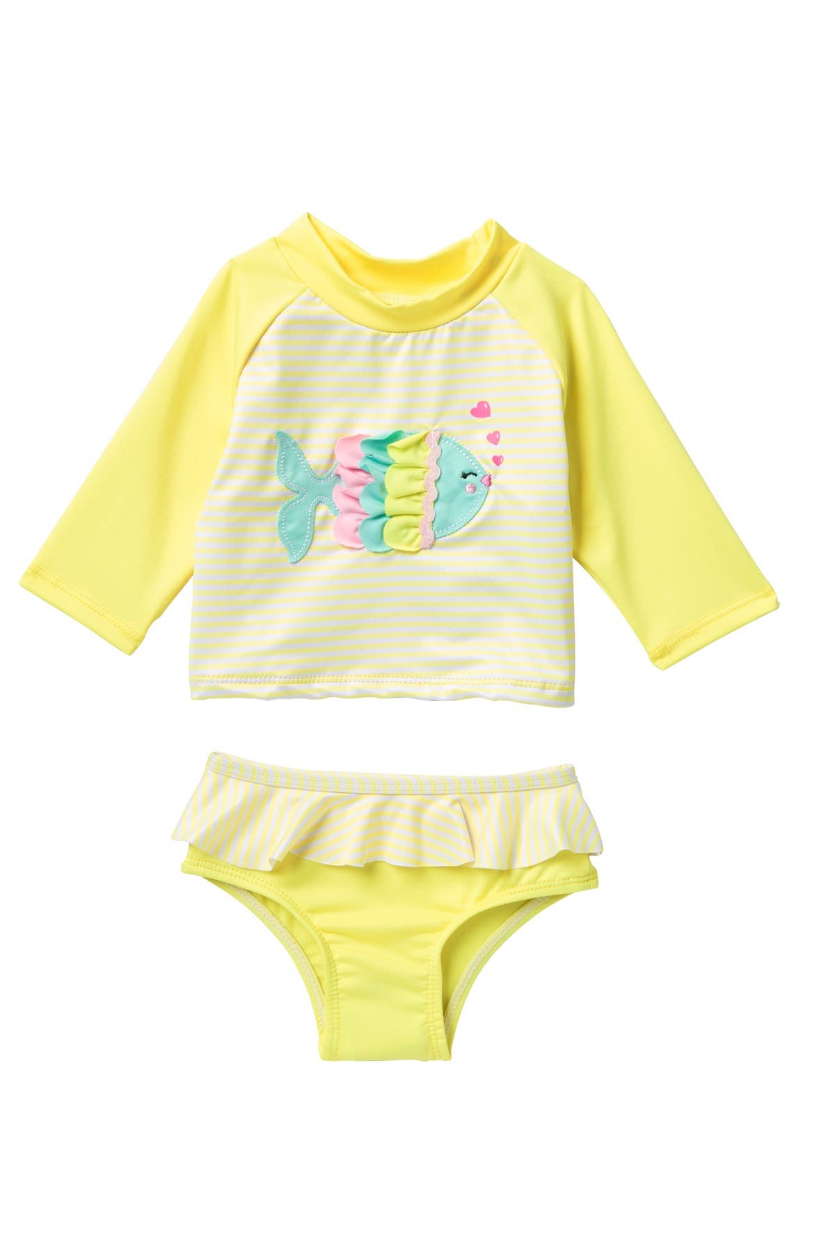 WIPPETTE Striped Fish Rash Guard Set (Women) | Nordstromrack