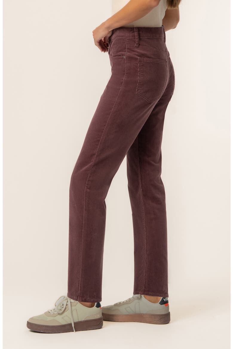 Quinn Slim Straight Leg Corduroy Pants, Alternate, color, MAUVE