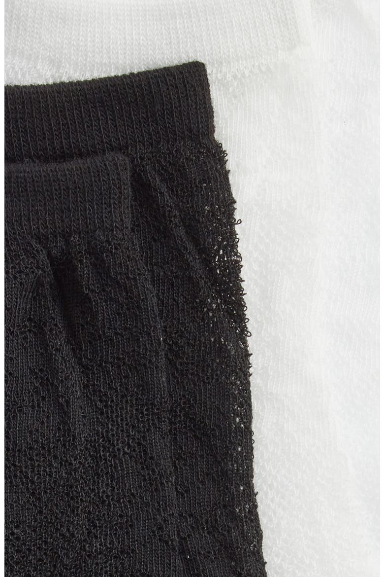 Bloom Assorted 2-Pack Cotton Blend Crew Socks, Alternate, color, BLACK / IVORY