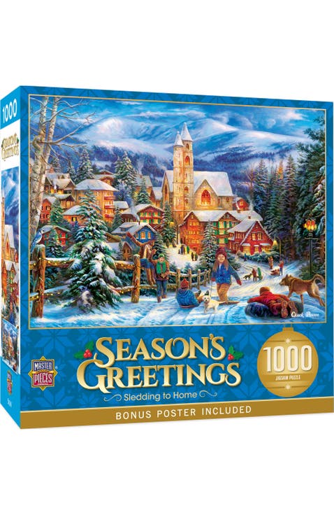 Sledding Home 1000 Piece Jigsaw Puzzle
