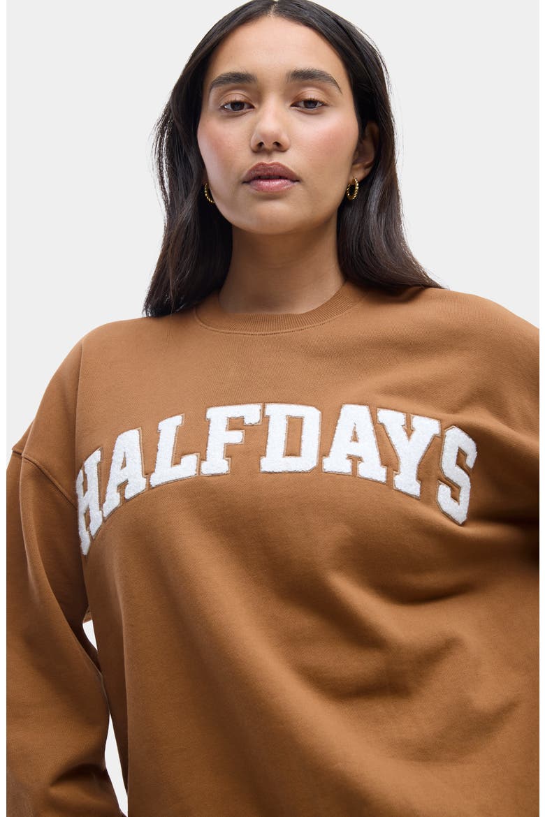 Cotton Graphic Sweatshirt, Alternate, color, NUTHATCH