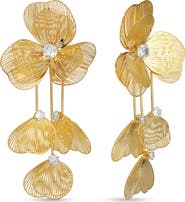 EYE CANDY LOS ANGELES Monica Flower Drop Earrings
