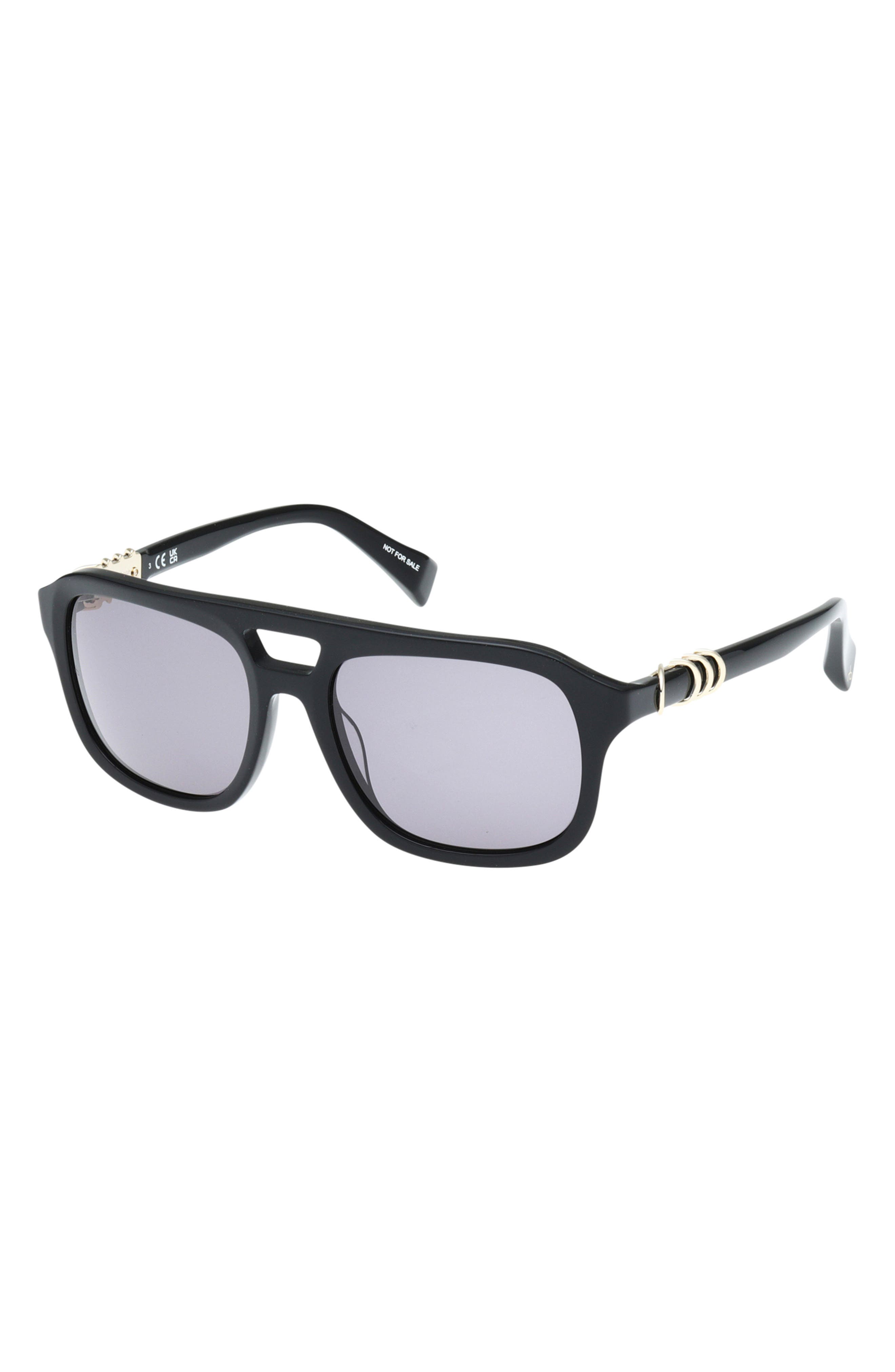 SHINY BLACK GOLD SMOKE LENSES