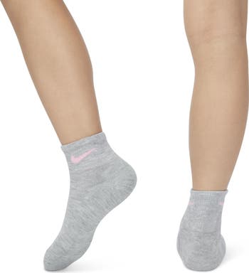 Kids' Metallic 6-Pack Swoosh Quarter Socks