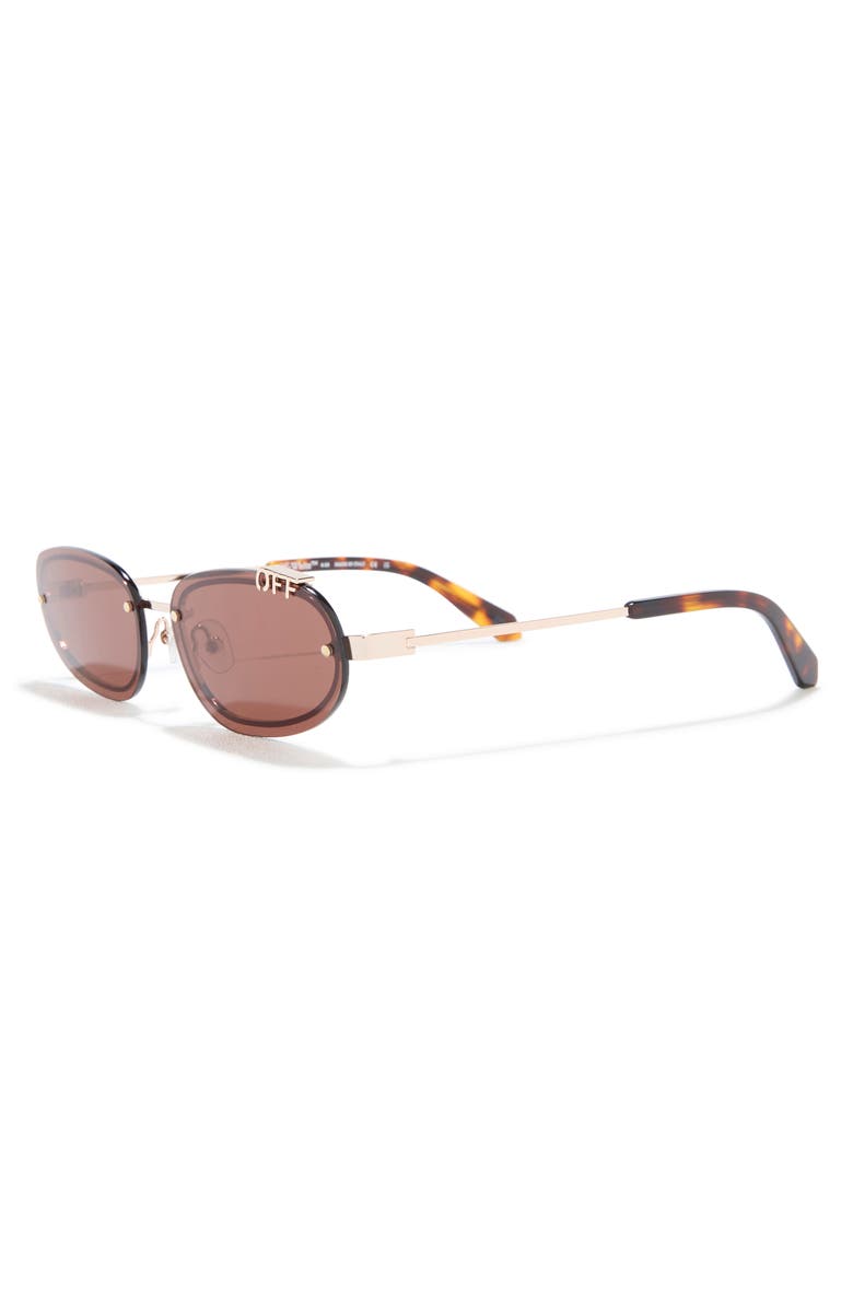 Off-White Miami 60mm Oval Sunglasses, Alternate, color, 