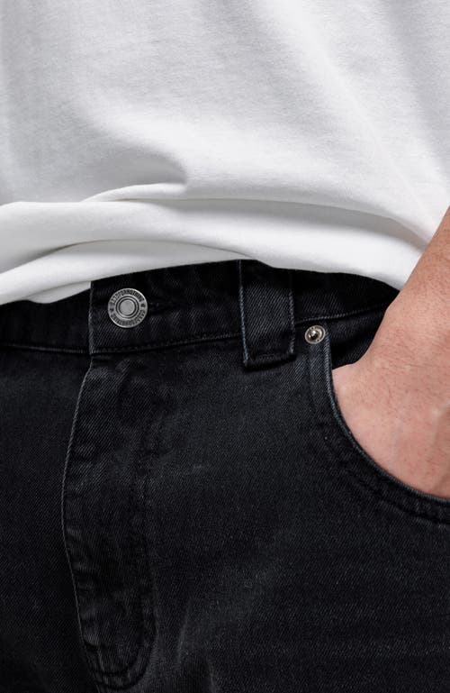 Good For Nothing Release Blue Denim Shorts In Black