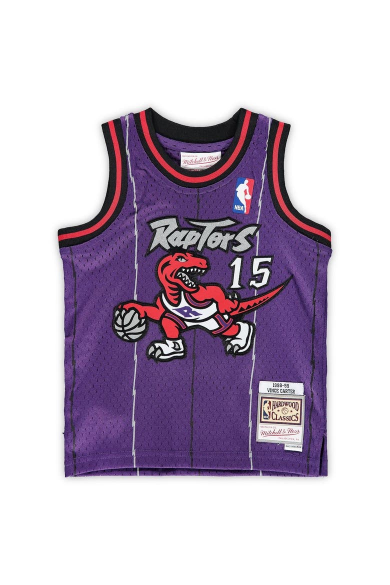 Infant Mitchell & Ness Vince Carter Purple Toronto Raptors 1998/99 Hardwood Classics Retired Player Jersey, Alternate, color, PURPLE