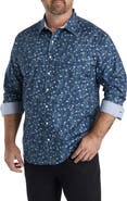 Synrgy by DXL Big & Tall Floral Print Sport Shirt