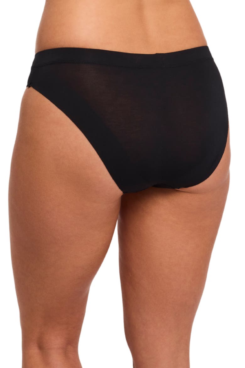 Silicone Edge Bikini, Alternate, color, BLACK