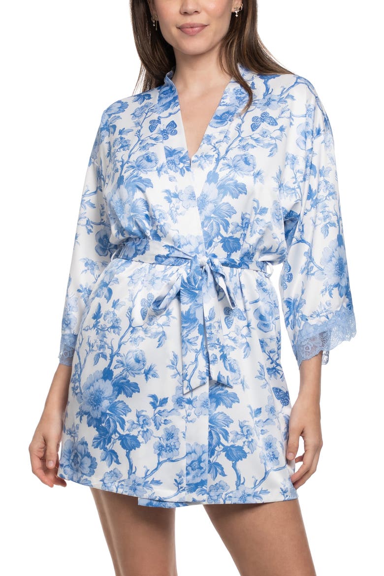 Molleigh Toile Print Satin Wrap, Main, color, IVORY
