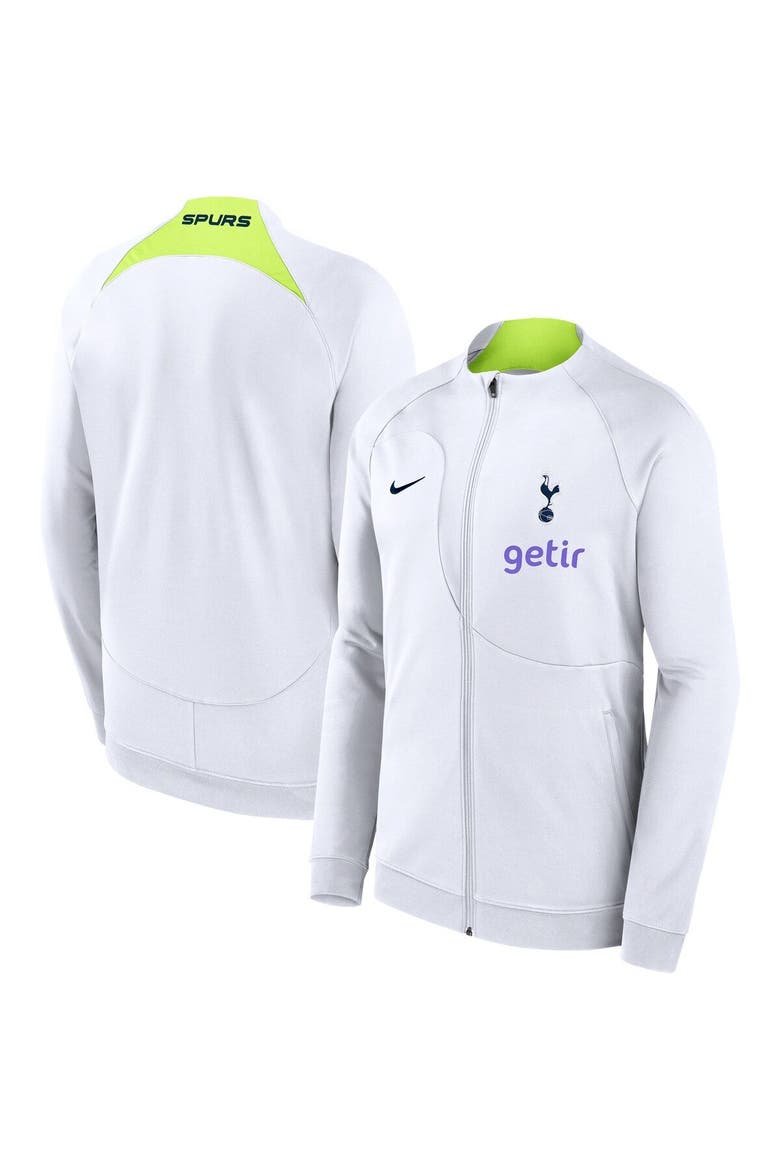 Men's Nike White Tottenham Hotspur Academy Pro Anthem Raglan Performance Full-Zip Jacket, Main, color, White