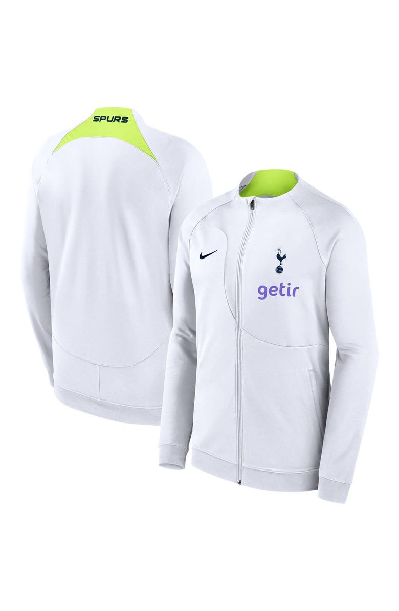 Nike Men's Nike White Tottenham Hotspur Academy Pro Anthem Raglan Performance Full-Zip Jacket, Main, color, 