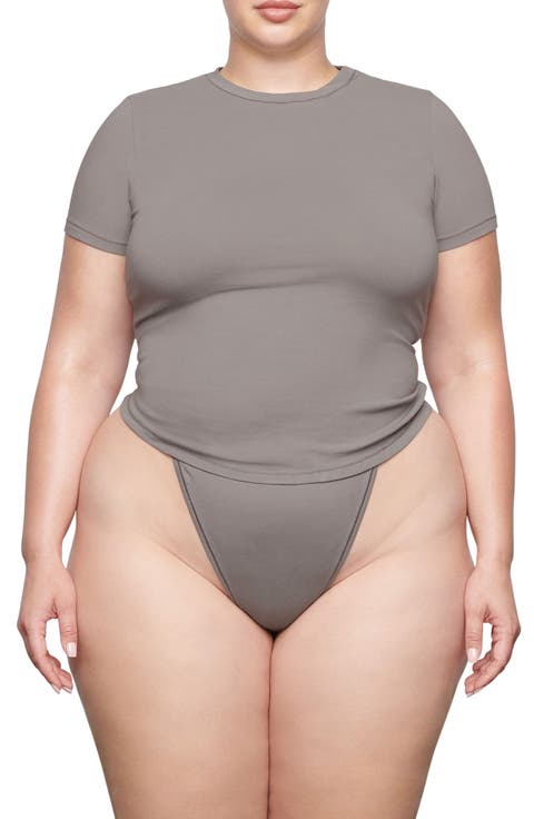 Stretch Cotton Jersey T-Shirt (Regular & Plus)