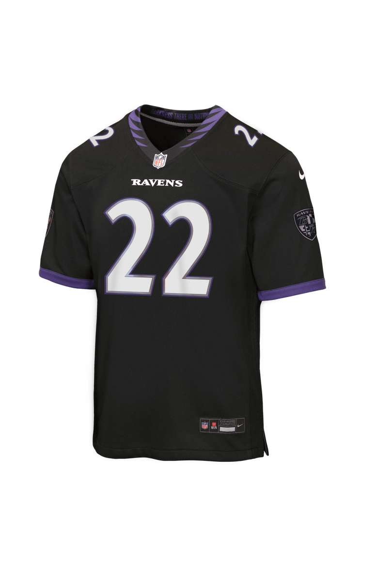 Youth Nike Derrick Henry Black Baltimore Ravens Alternate Game Jersey, Alternate, color, Black