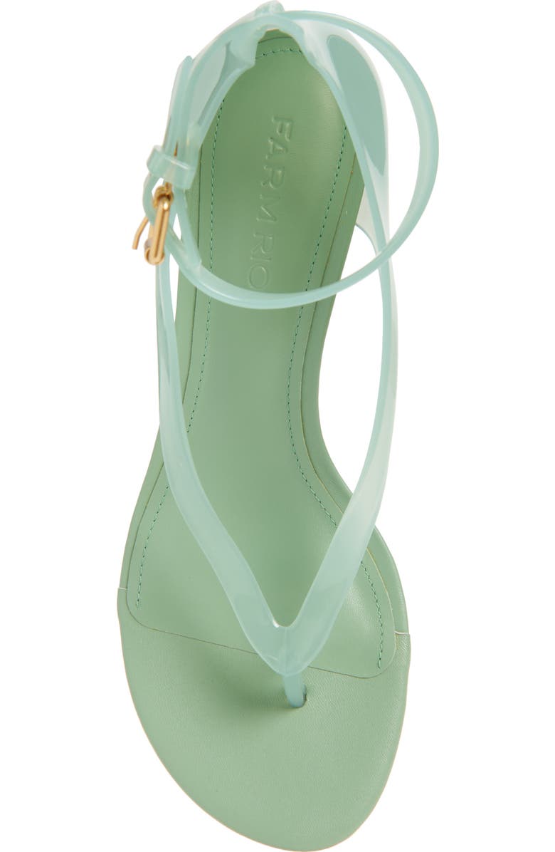 FARM Rio Jelly Ankle Strap Sandal, Alternate, color, Dusty Green