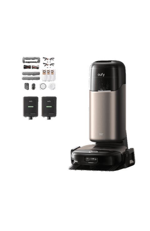 Omni S2 Robot Vacuum and Mop Combo with Accessory Kit and Hard Floor Cleaner
