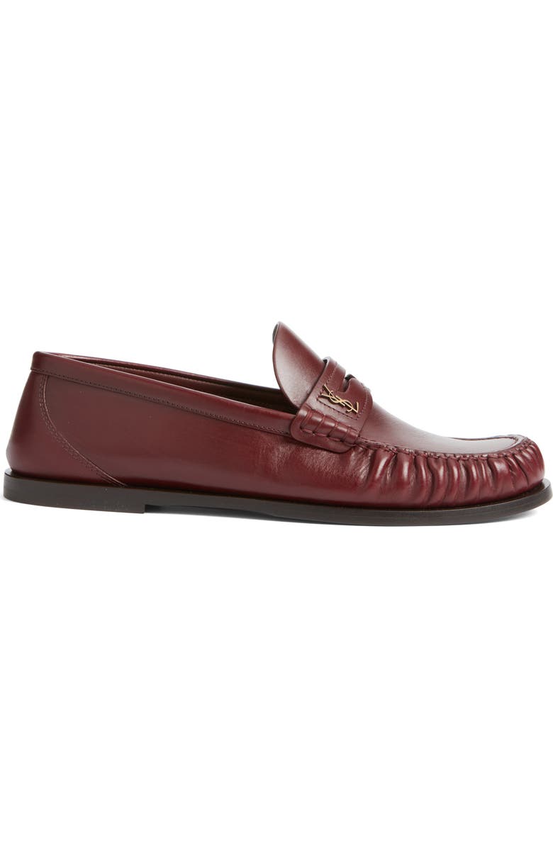 Saint Laurent Lauren Penny Loafer, Alternate, color, Vendome Red