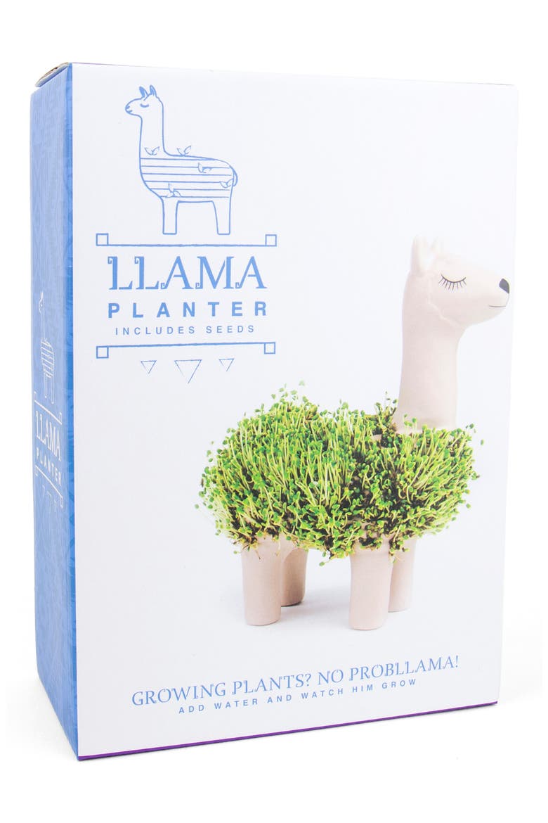 Llama Chia Planter, Main, color, GREEN