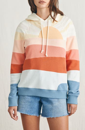 Faherty Soleil Pieced Hoodie