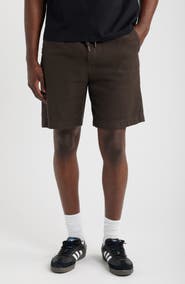 Brooklyn Industries Loose Fit Woven Stretch Cotton Drawstring Shorts
