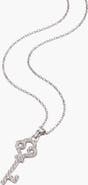 Modenaire Rhinestone Key Pendant Necklace