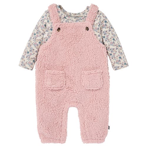 Modern Moments™ By Gerber Babies'  Plush Overall And Long Sleeve Top Set In Blue