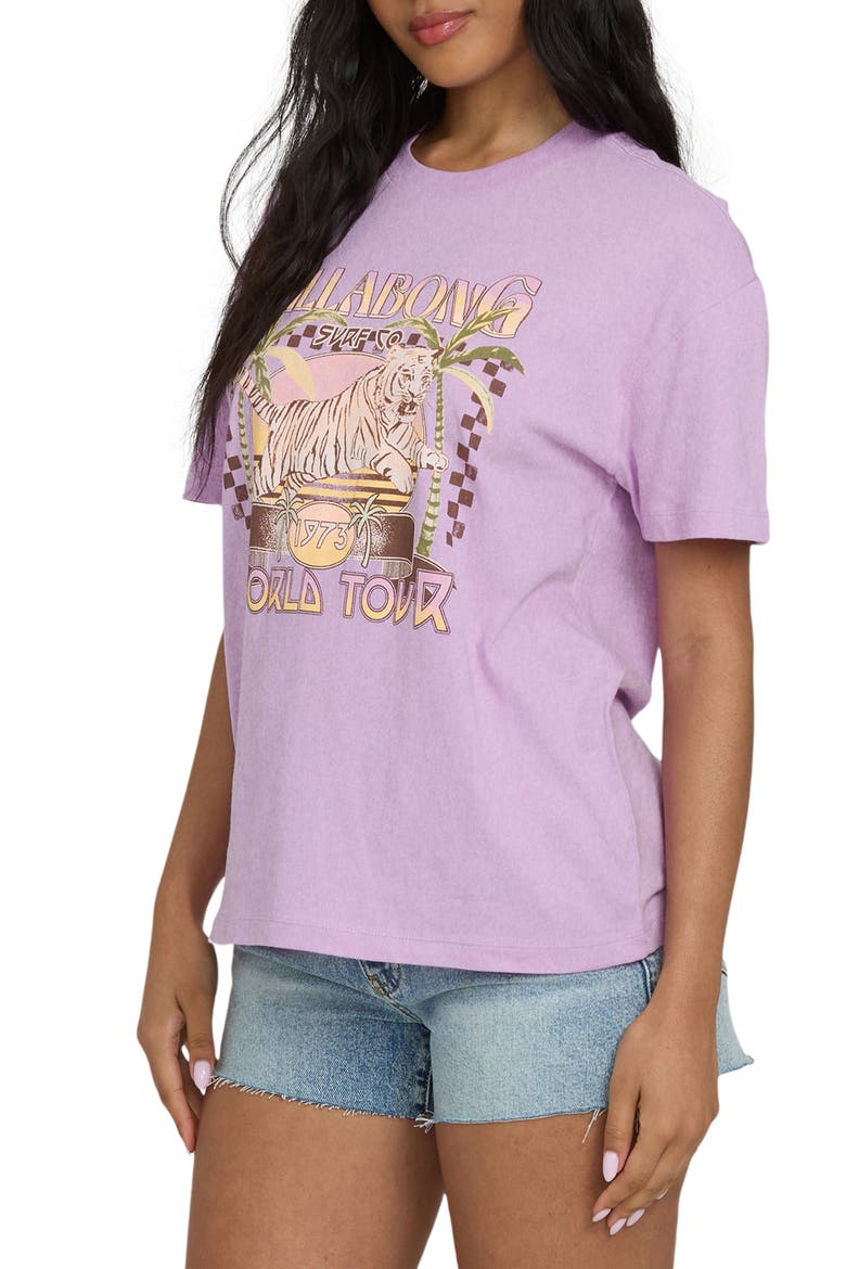 Reach High Oversize Graphic T-Shirt, Alternate, color, VINTAGE VIOLET
