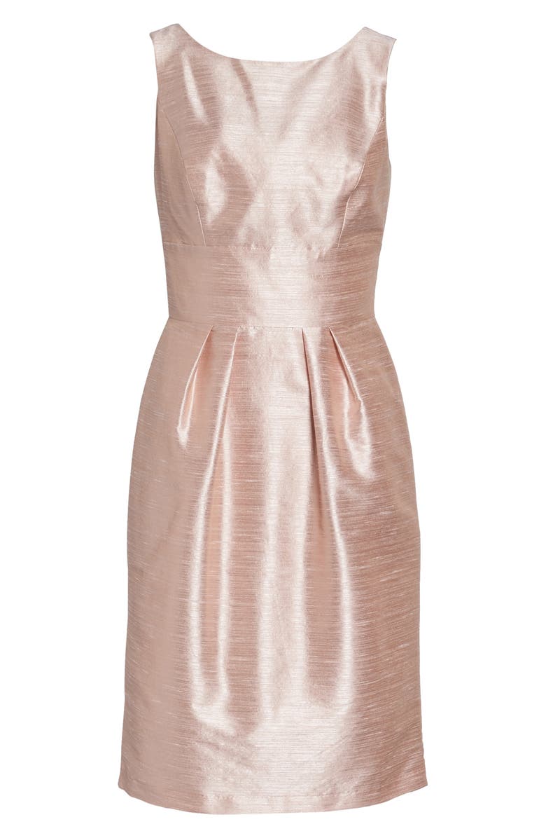 Alfred Sung Dupioni Cocktail Dress, Alternate, color, 