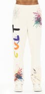 Cult of Individuality Scribble Raw Hem Sweatpants