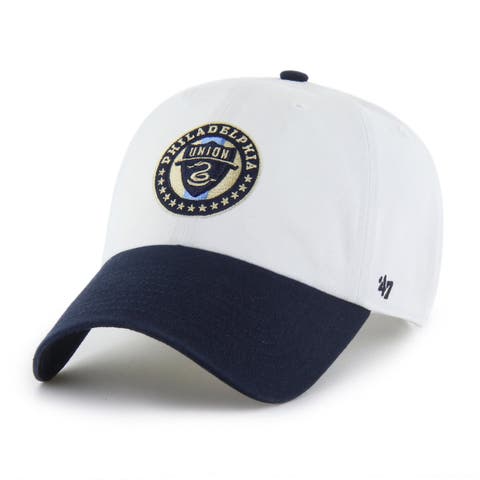 Men's '47 White Philadelphia Union Two-Tone Clean Up Adjustable Hat