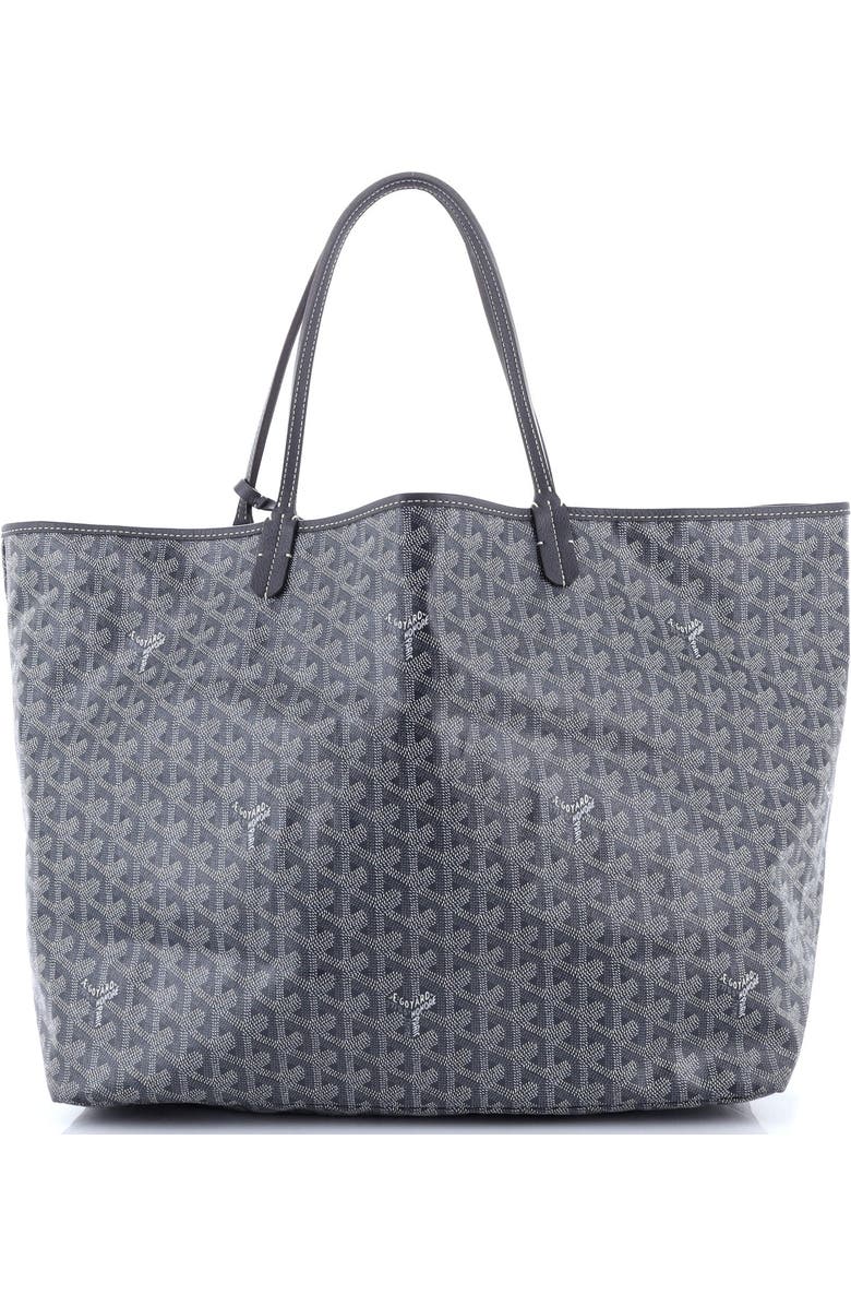 Pre-Owned Goyard Saint Louis Tote Coated Canvas GM, Main, color, Gray