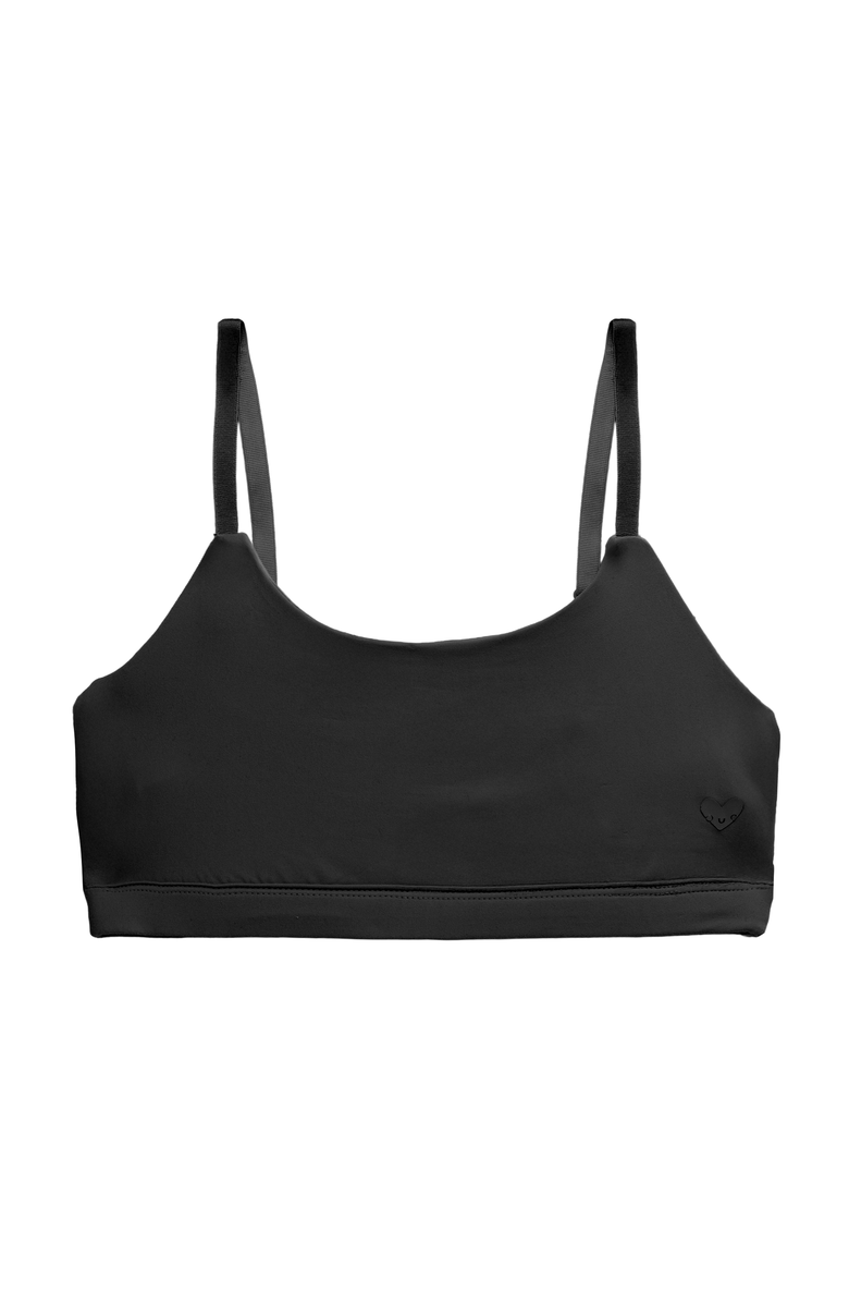 Cheeky Cherry Ultra Smooth Scoop Bralette, Alternate, color, Onyx