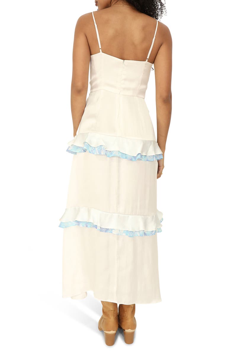 Belle & Bloom Lovely Day Ruffle Maxi Dress, Alternate, color, White
